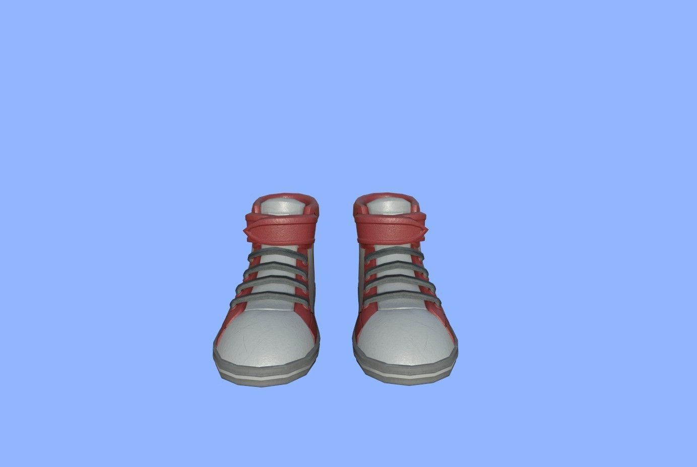 cartoon shoes Low-poly 3D model_8