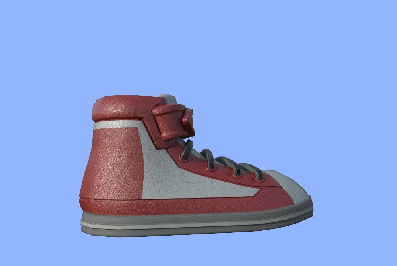 cartoon shoes Low-poly 3D model_2