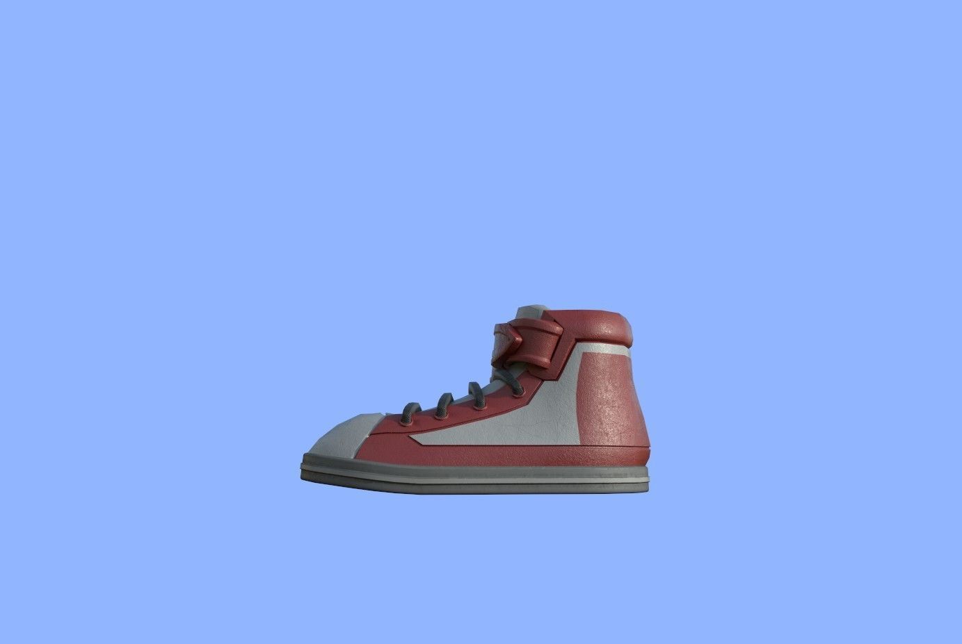cartoon shoes Low-poly 3D model_9