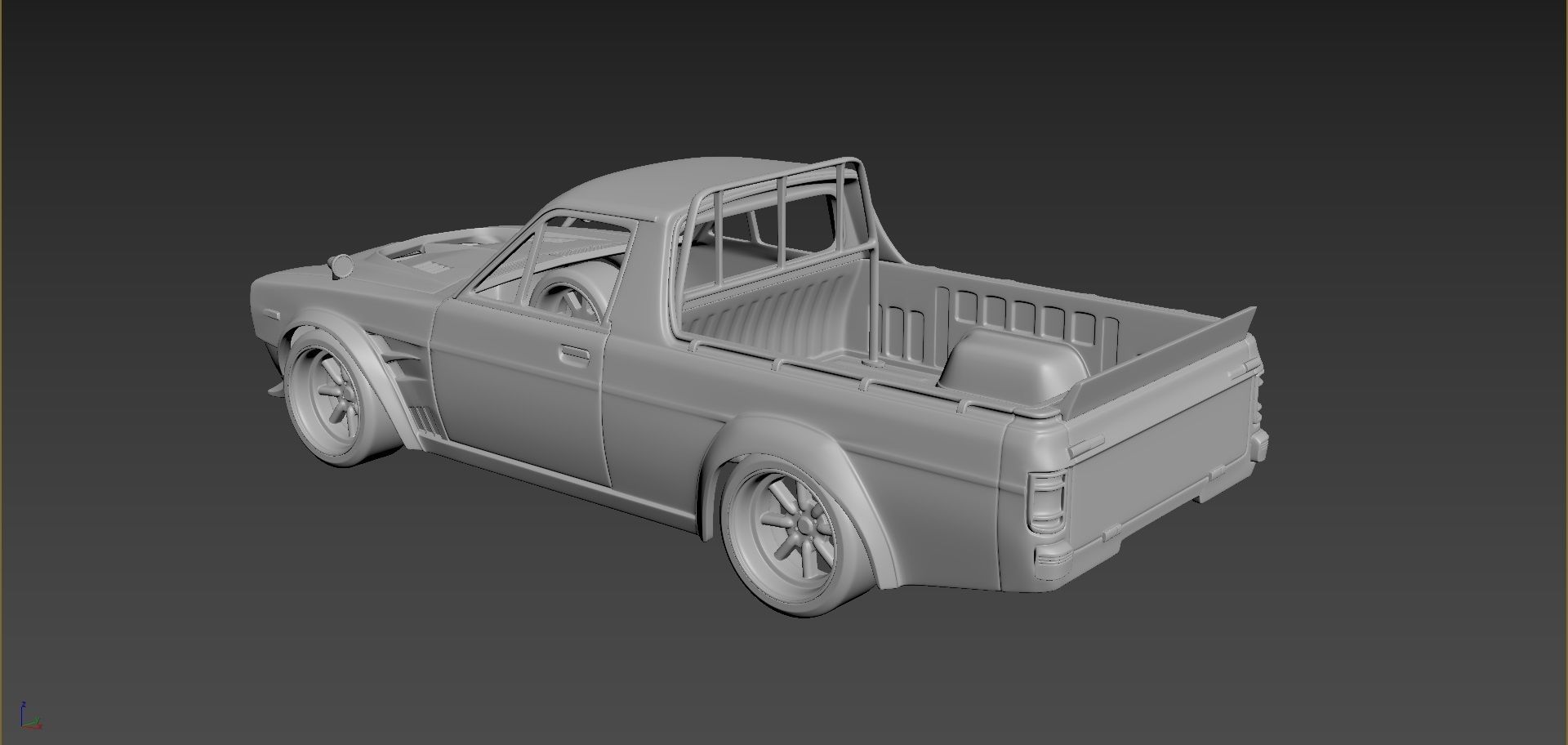 Nissan Sanny Hakotora Body For Print 3D print model_3