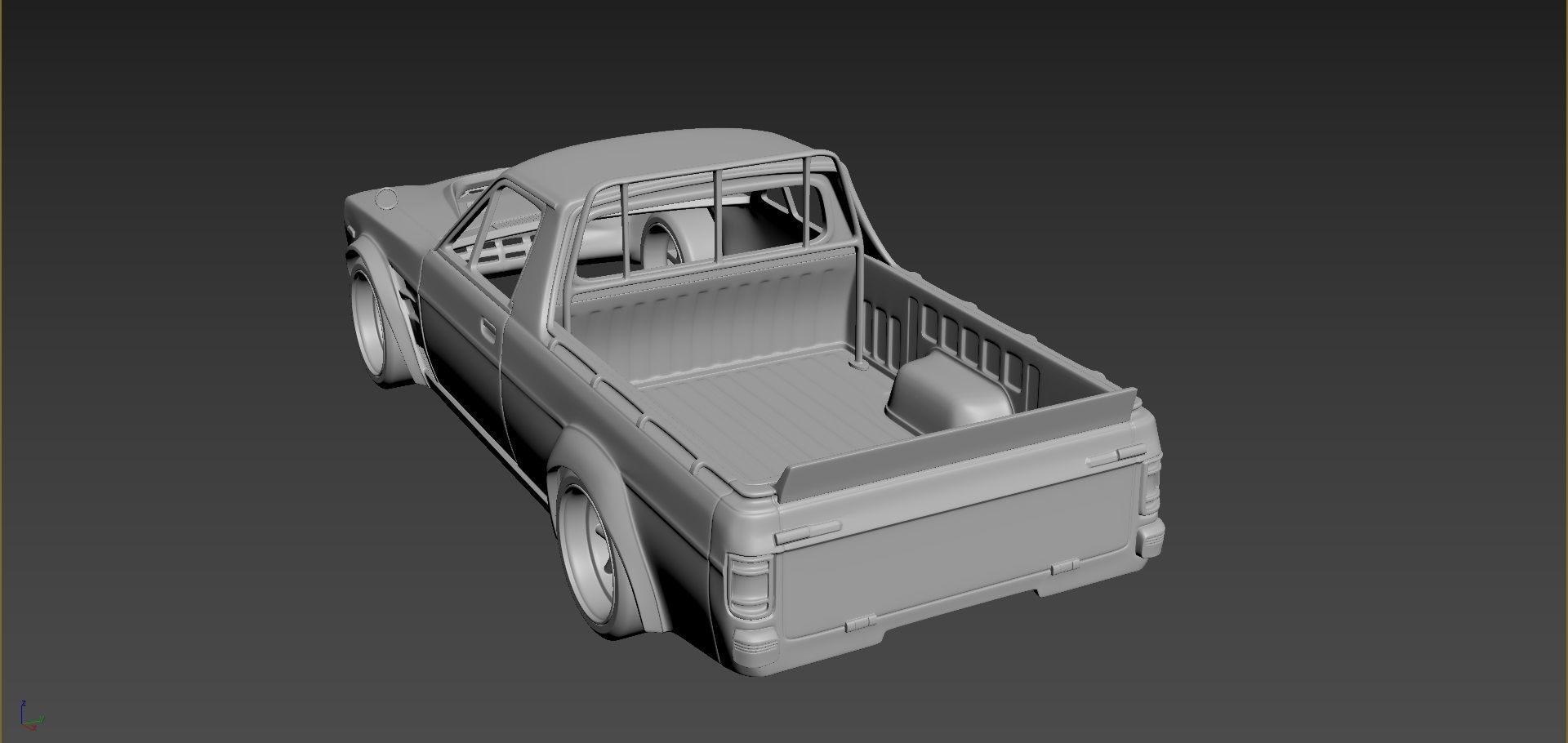 Nissan Sanny Hakotora Body For Print 3D print model_4