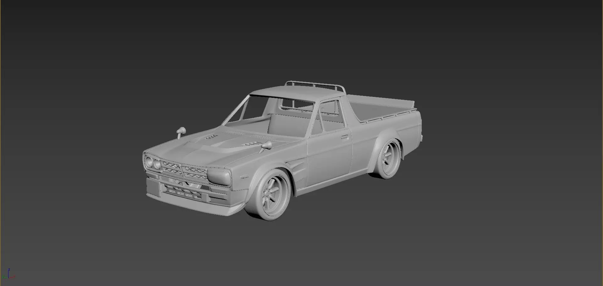 Nissan Sanny Hakotora Body For Print 3D print model_0
