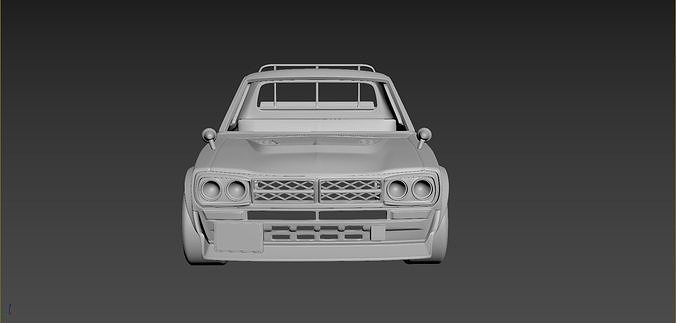 Nissan Sanny Hakotora Body For Print 3D print model 7