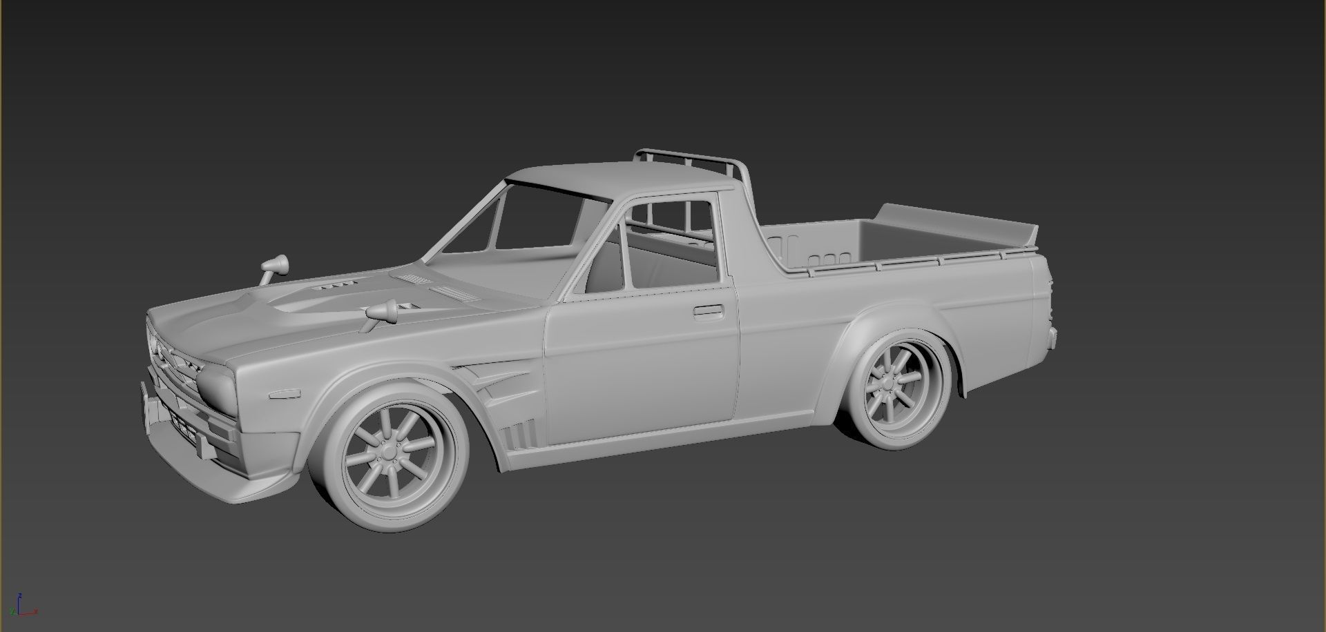 Nissan Sanny Hakotora Body For Print 3D print model_2