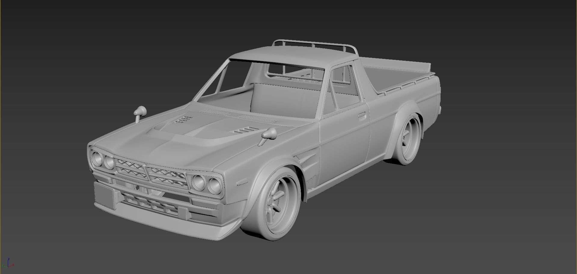 Nissan Sanny Hakotora Body For Print 3D print model_5