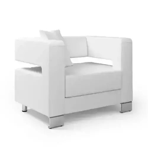 White modern armchair 018 am92