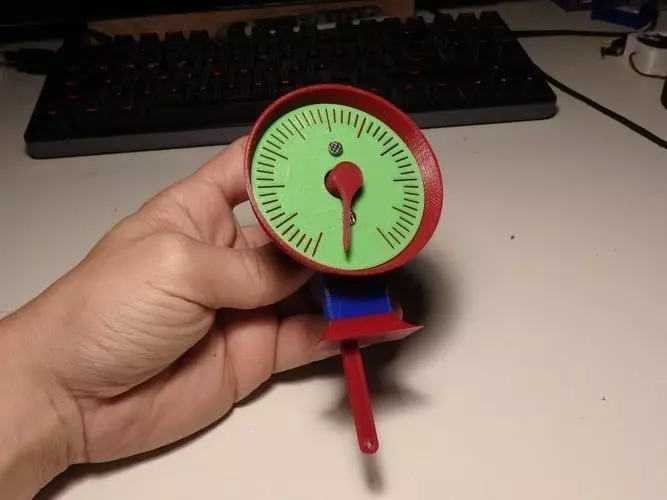 Generic gauge - linear to circular graduate precise scale  3D print model_0