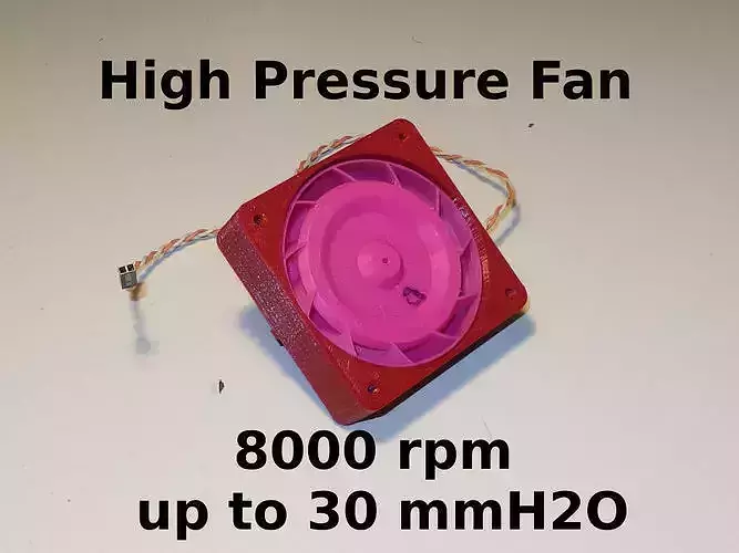 High pressure fan - RtA70kit - RC models and other  3D print model