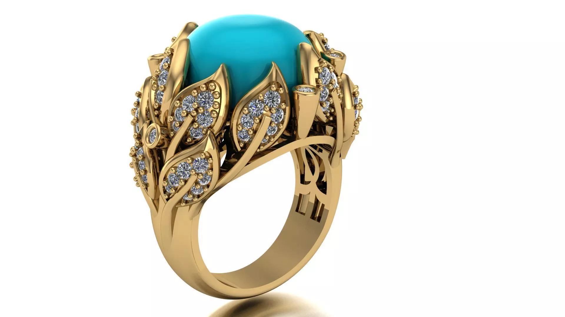 women ring 3D print model