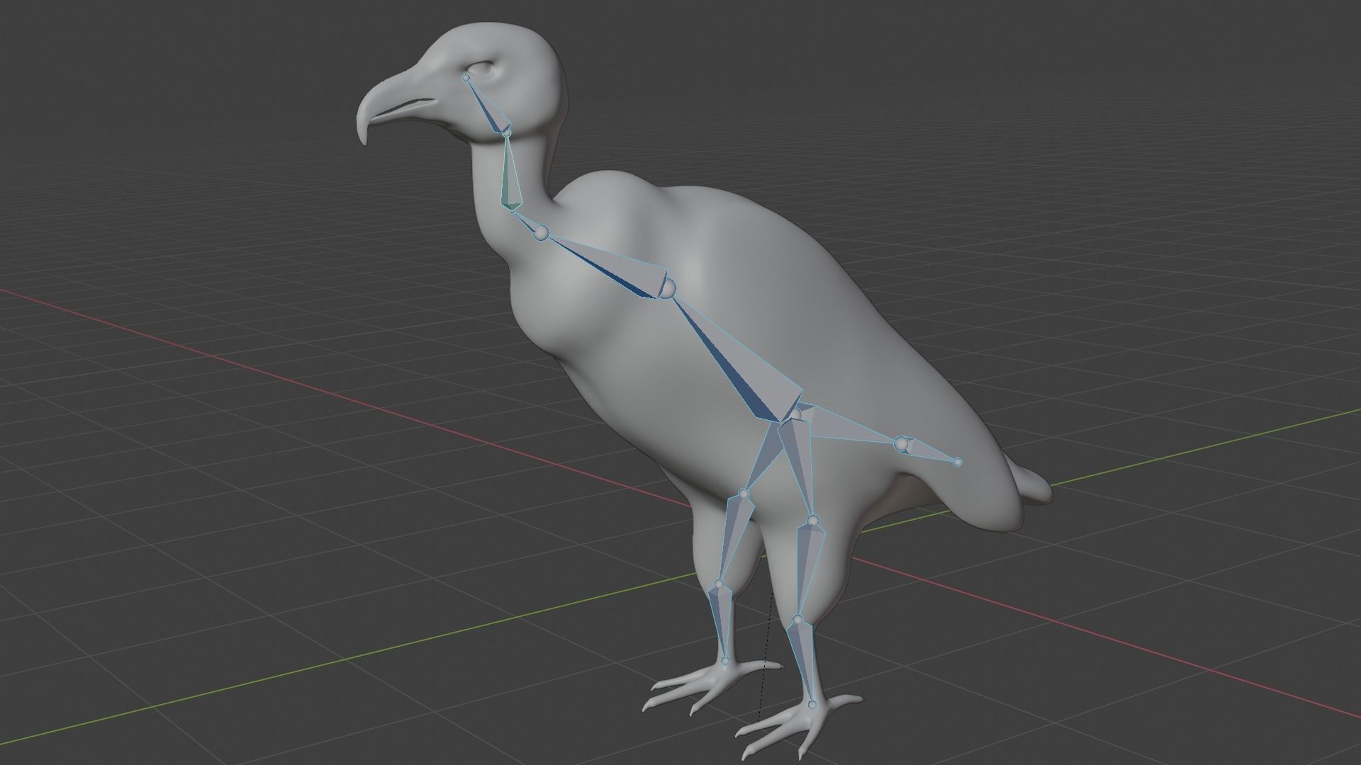 Vulture Condor Low-poly 3D model_8