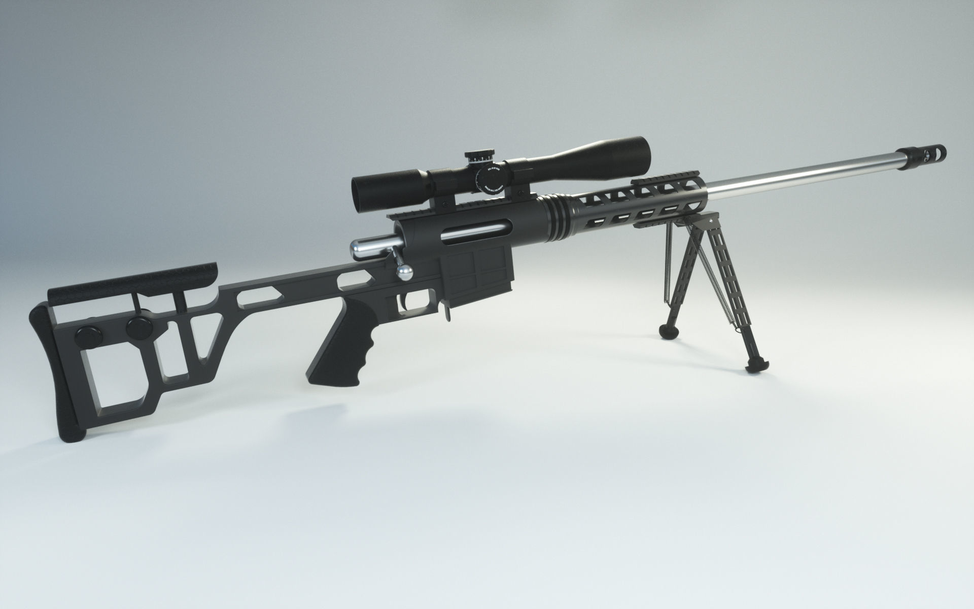 DVL-10 sniper rifle 3D model | CGTrader