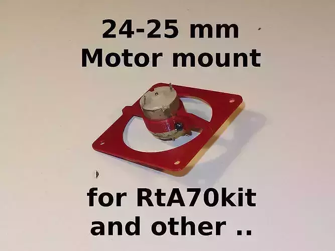 Motors mounts 24-25mm for RtA70kit high pressure fan Free 3D print model