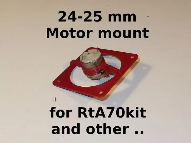 Motors mounts 24-25mm for RtA70kit high pressure fan Free 3D print model_0