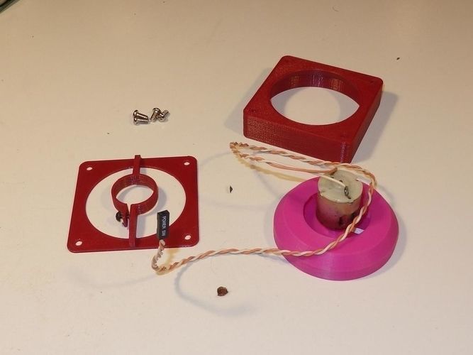 Motors mounts 24-25mm for RtA70kit high pressure fan Free 3D print model_4