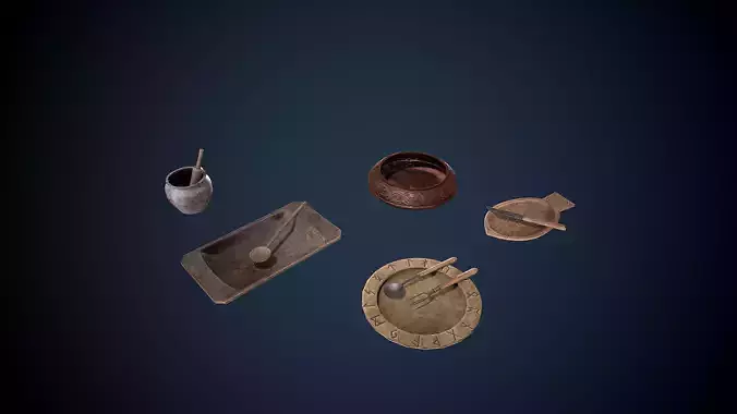 Viking Eating Items Game-Ready