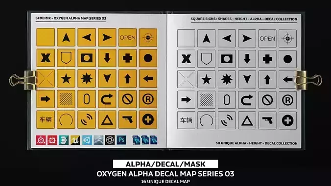 Oxygen Alpha - Decal Map Series 03 - Collection