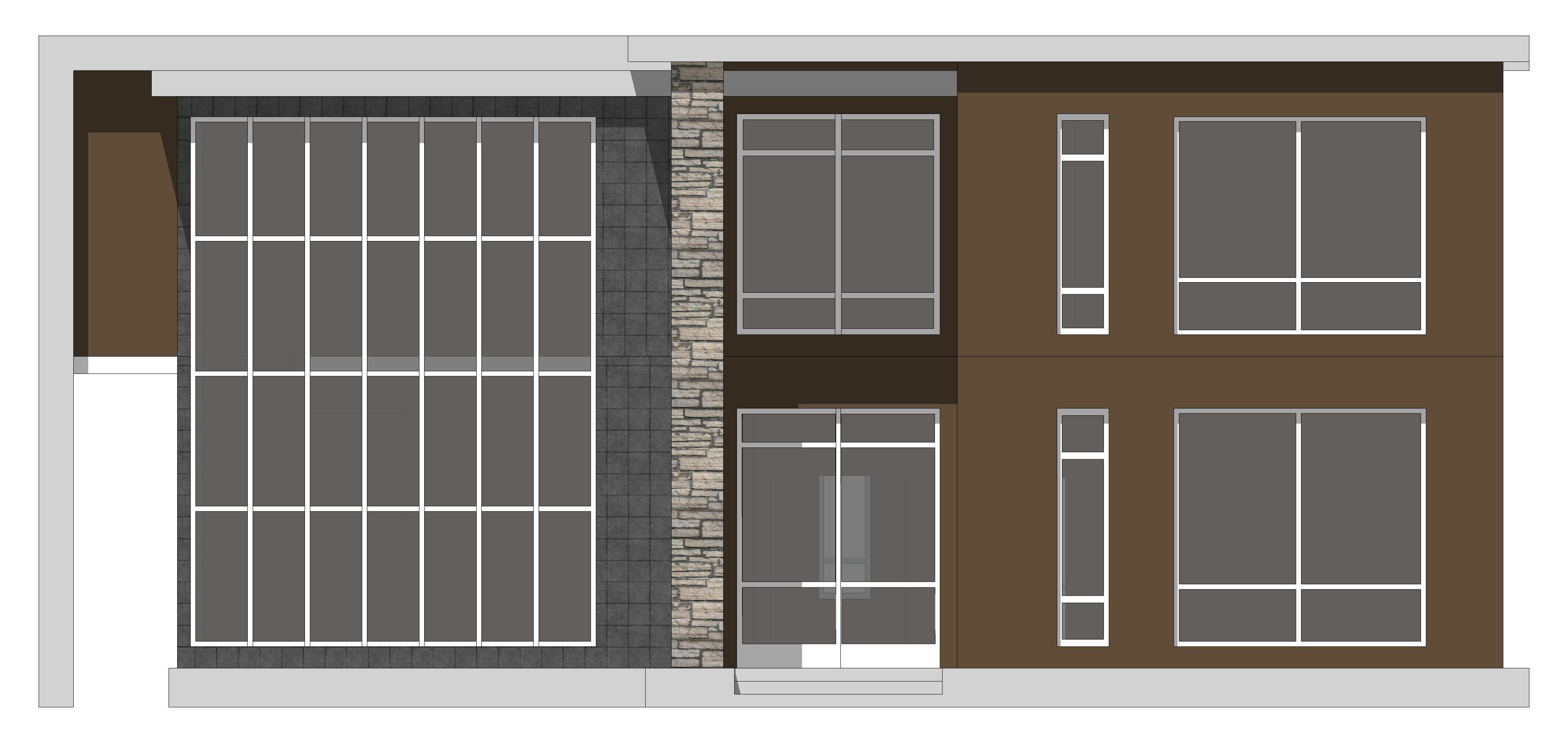 Villa B Sketchup 3D model_7