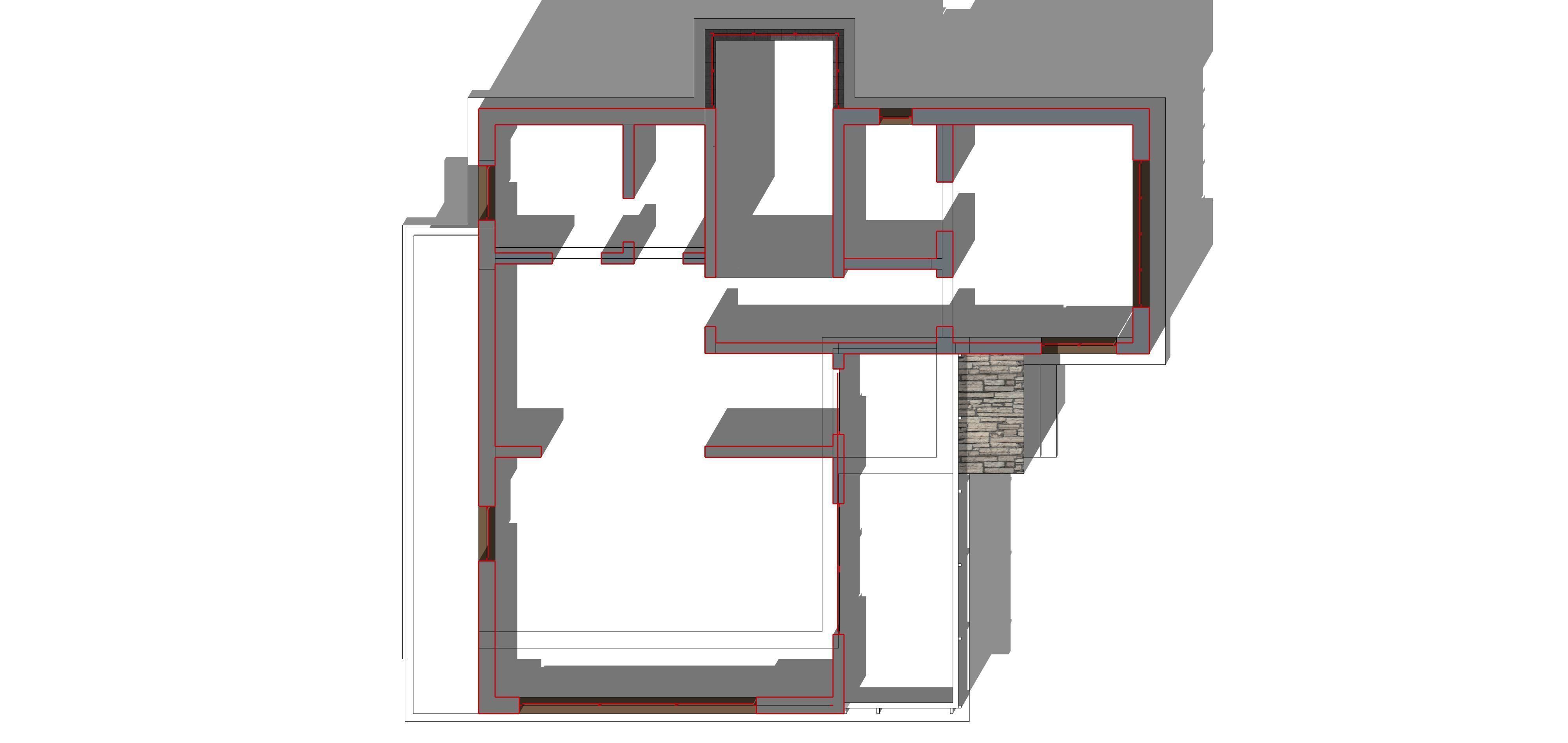 Villa A Sketchup 3D model_14