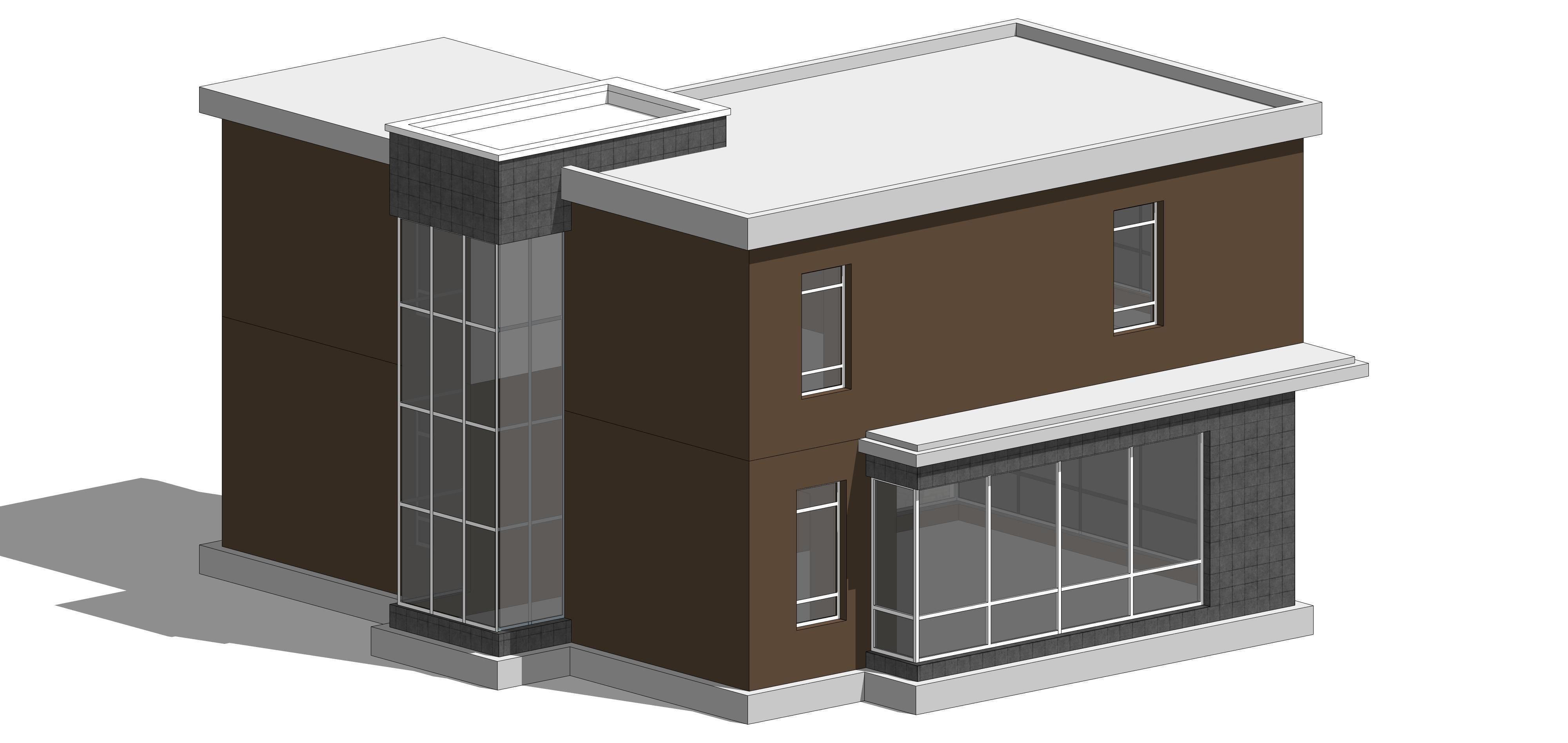 Villa A Sketchup 3D model_5