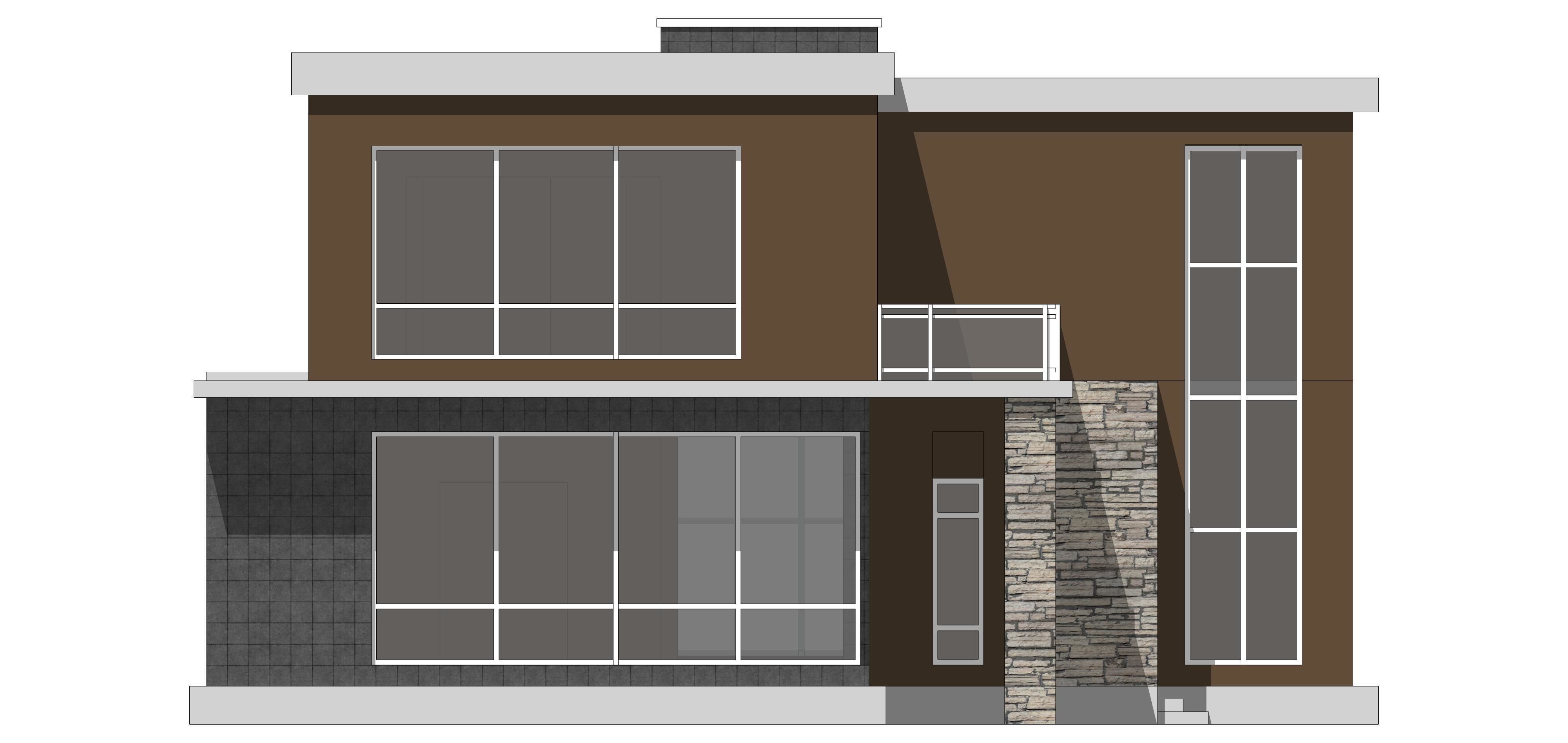 Villa A Sketchup 3D model_7