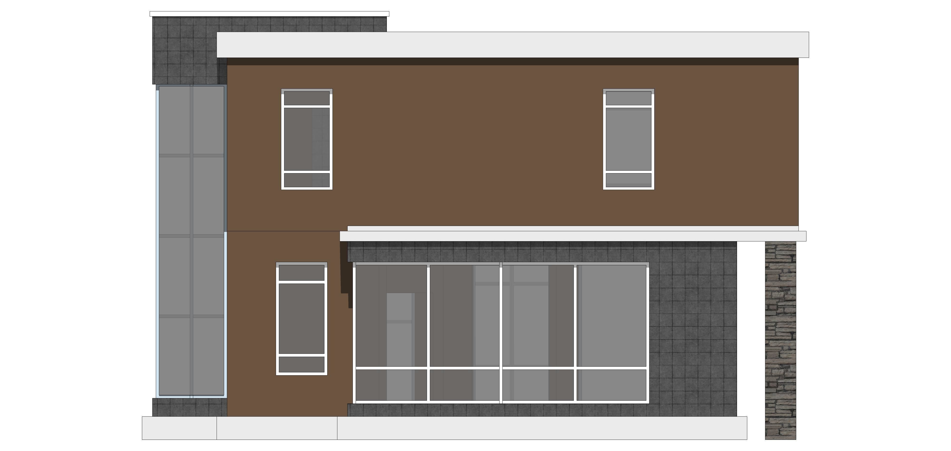 Villa A Sketchup 3D model_10