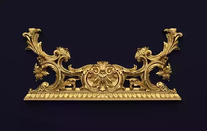 Classic decor ornament v-3D model 36 3D model