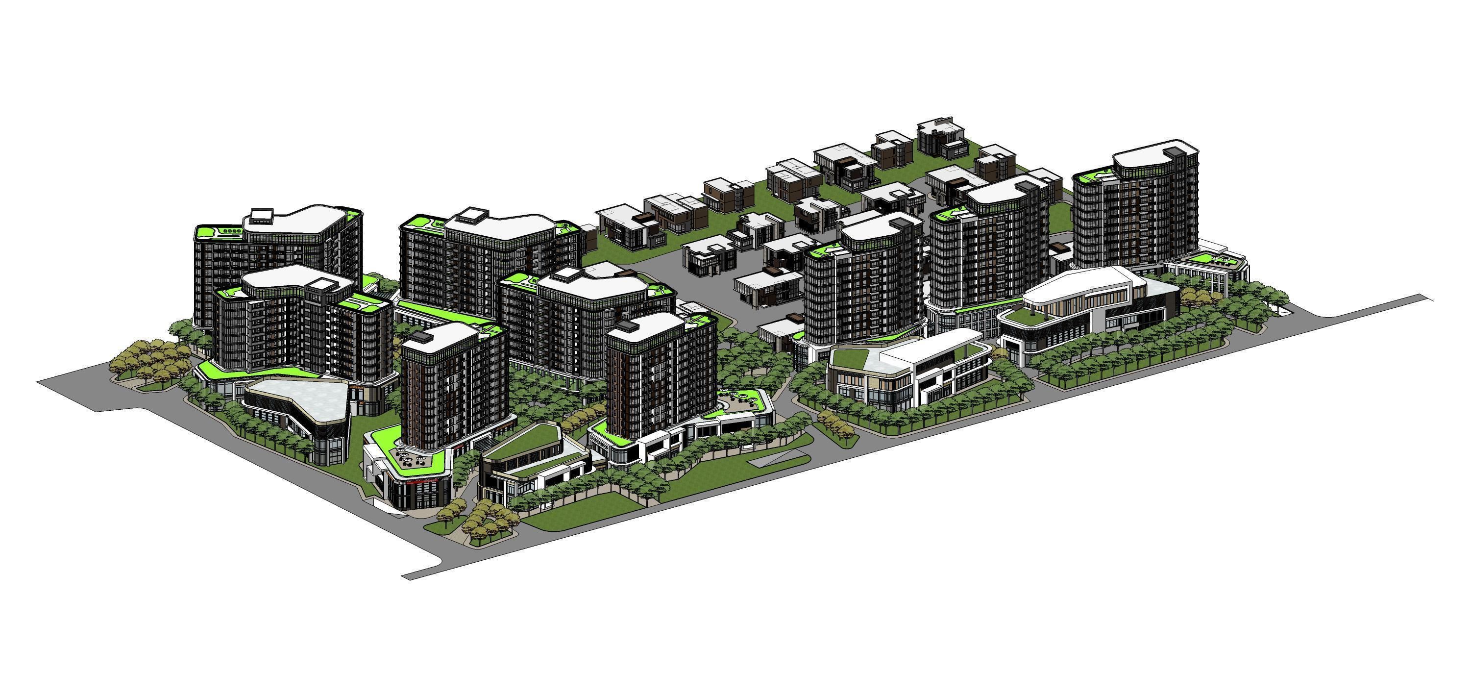 Complex Sketchup 3D model_5