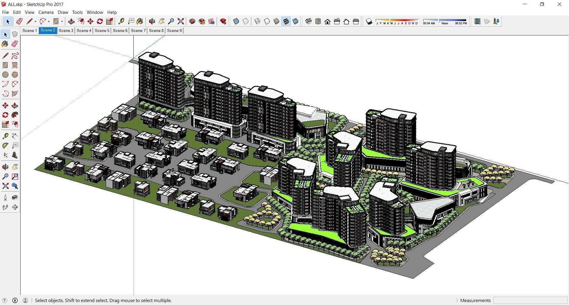 Complex Sketchup 3D model_1