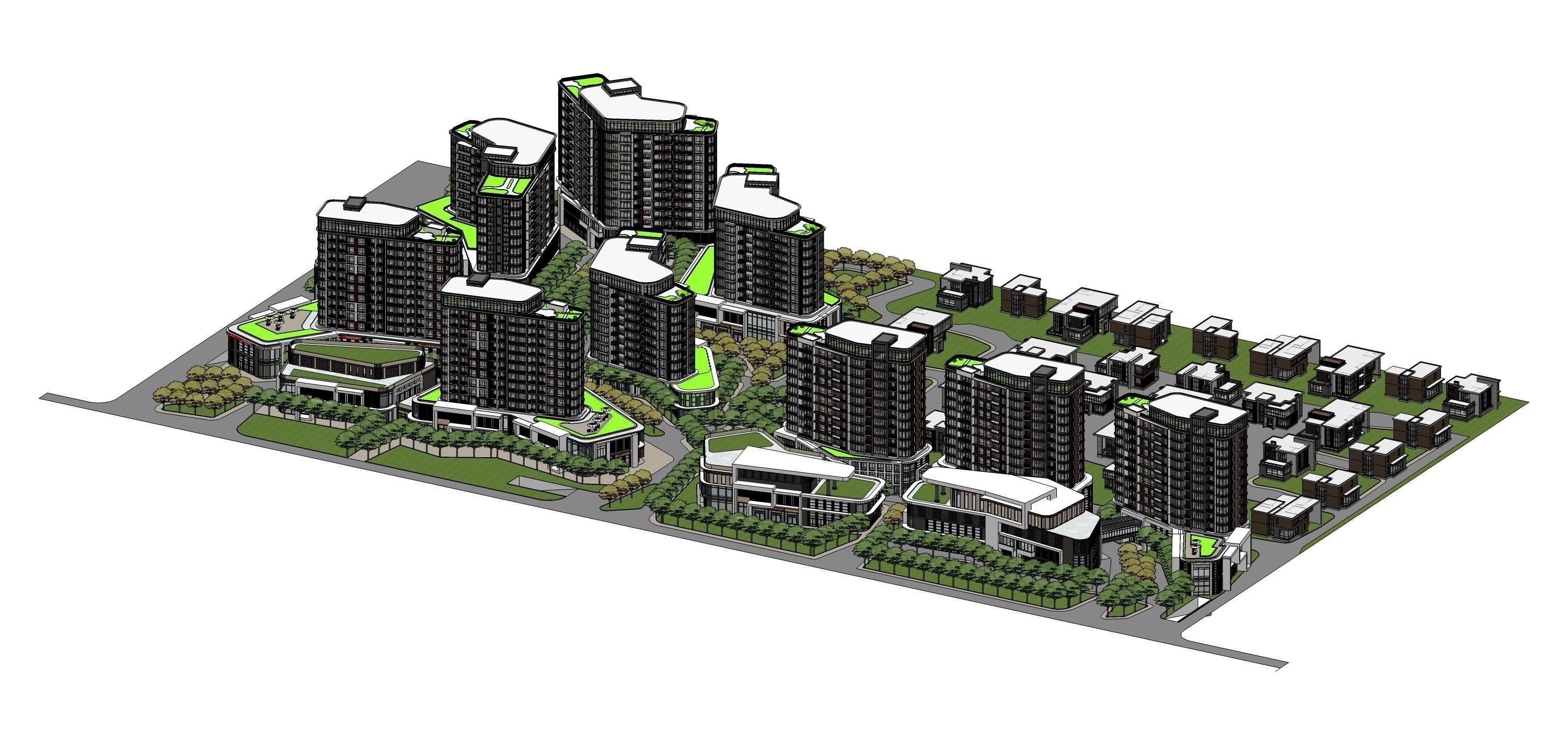 Complex Sketchup 3D model_4