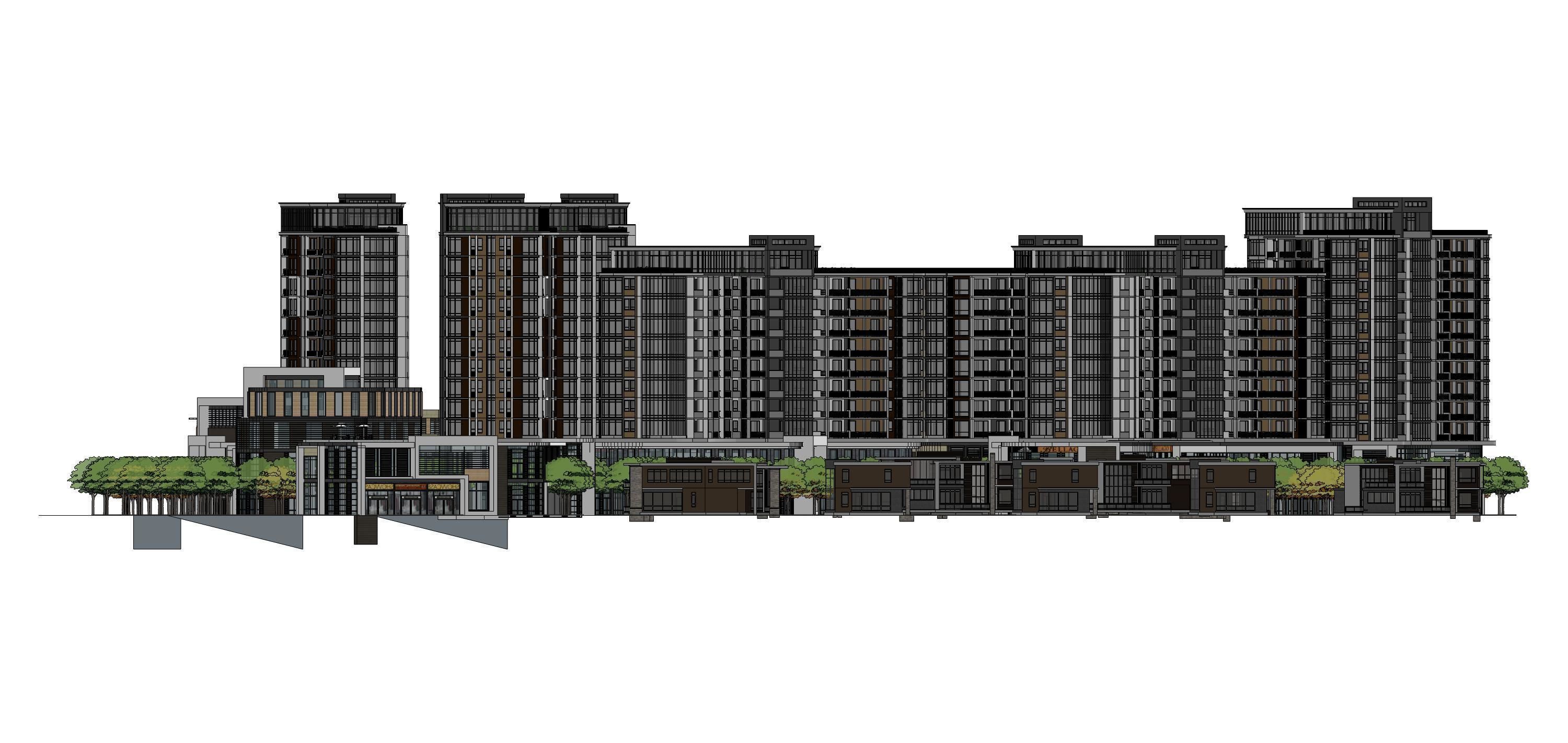 Complex Sketchup 3D model_9