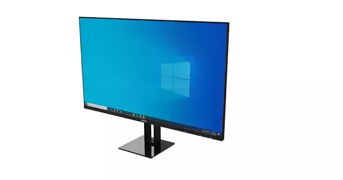 AOC 27v2q Monitor 3D model