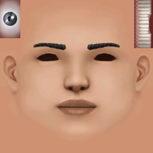 Child - Female Low-poly 3D model_1