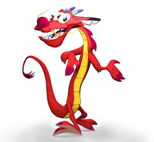 Mushu Fan Art Character - ZBrush Sculpt 3D model