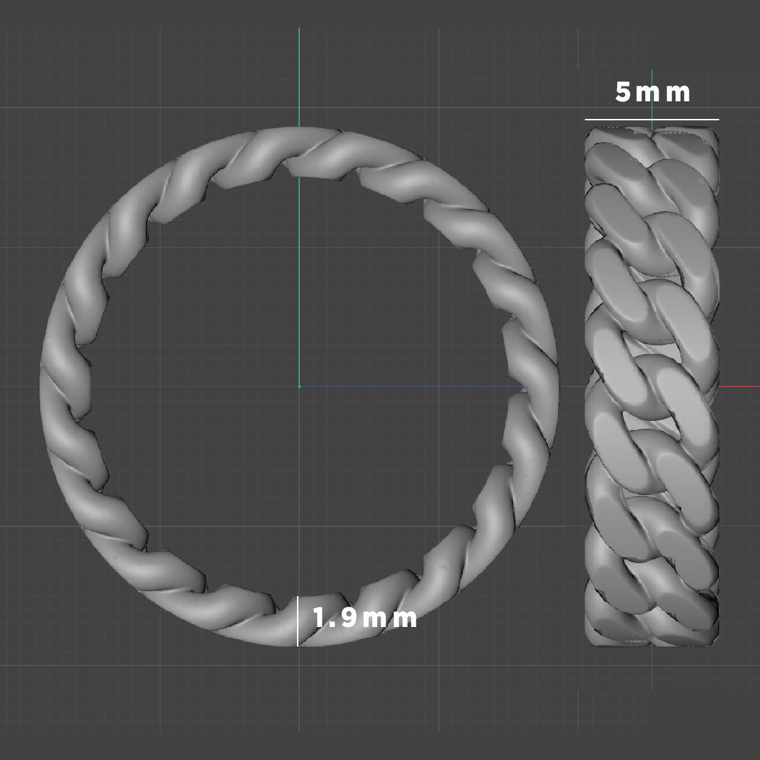 Cuban RIng 1 - 3D print model 3D print model_2