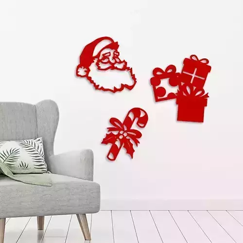 CHRISTMAS WALL DECORATION 3D print model CHRISTMAS WALL DECORATION 3D print model