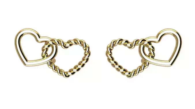 Double Heart Earring