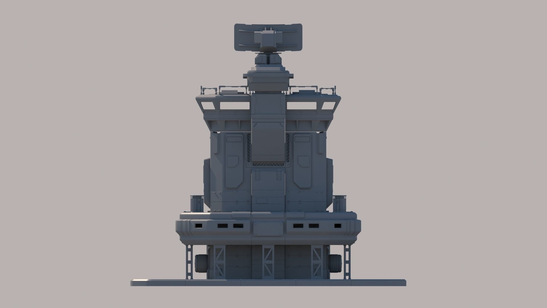 Modular Outpost 3D model_6