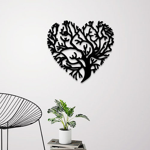 Love Tree Wall Decoration 3D print model