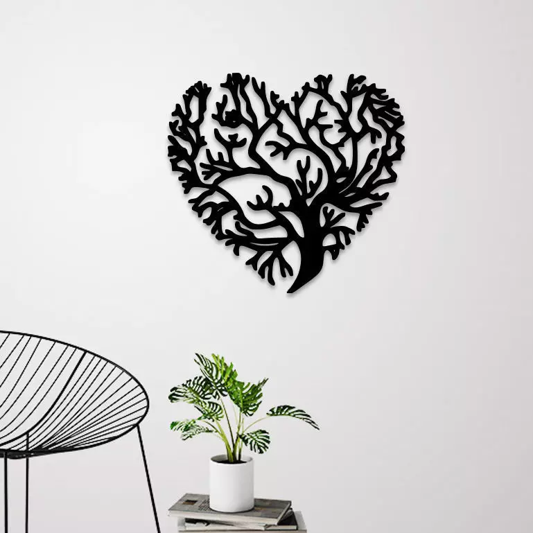 Love Tree Wall Decoration 3D print model_0