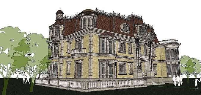 High-end-noble-villa area-054 3D model