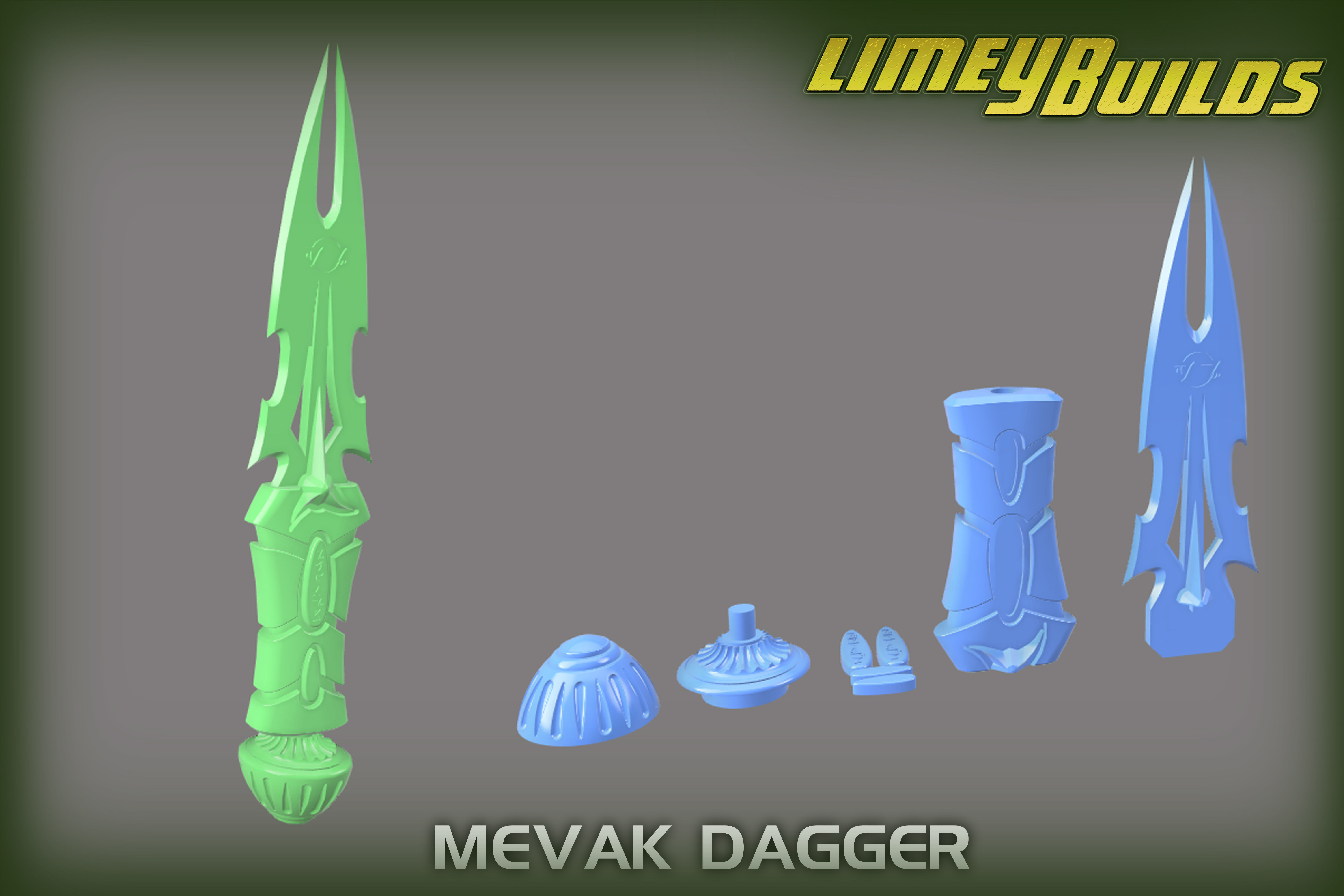 Klingon Mevak Dagger 3D print model_3