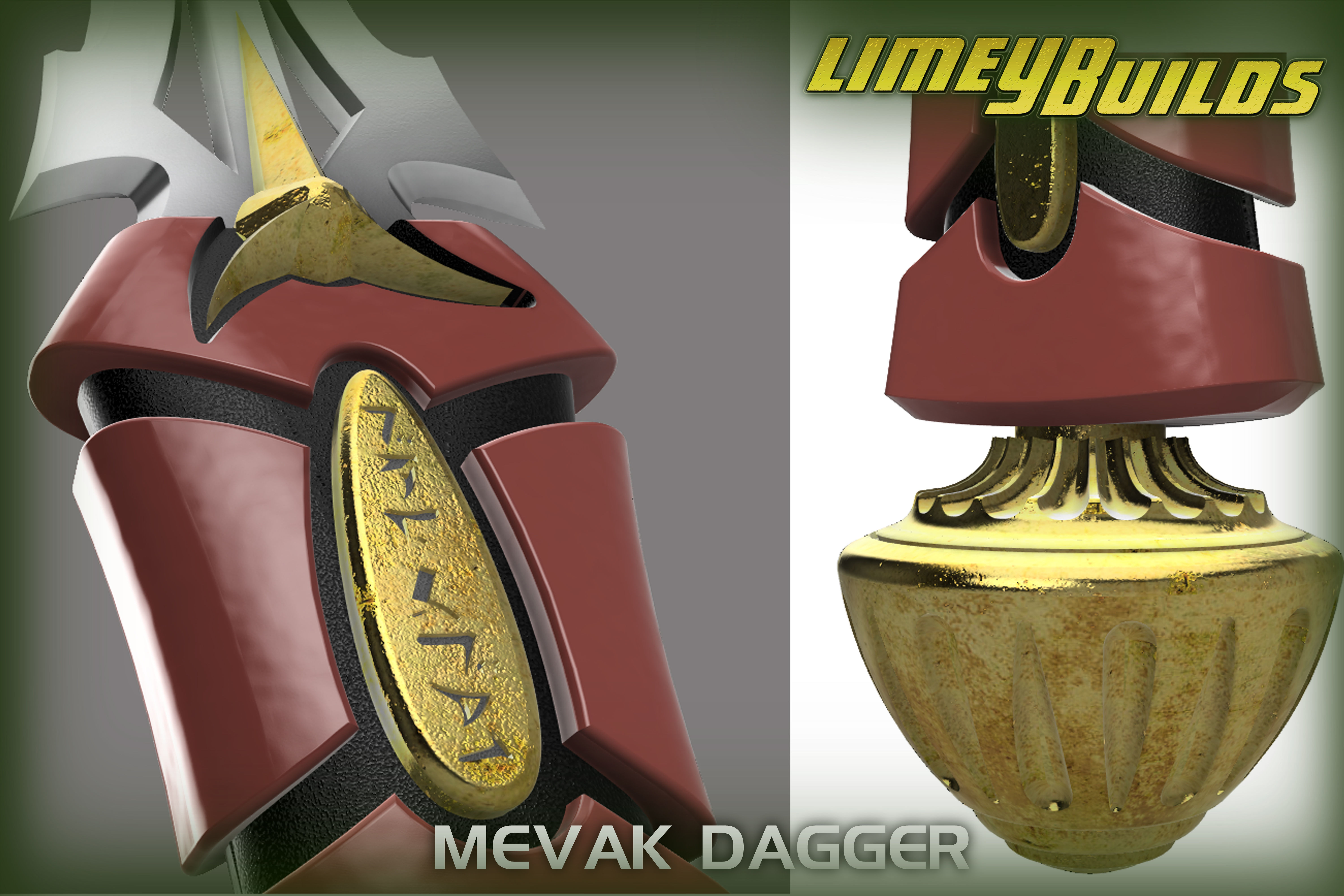 Klingon Mevak Dagger 3D print model_2