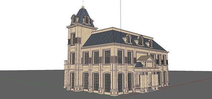 High-end-noble-villa area-062 3D model