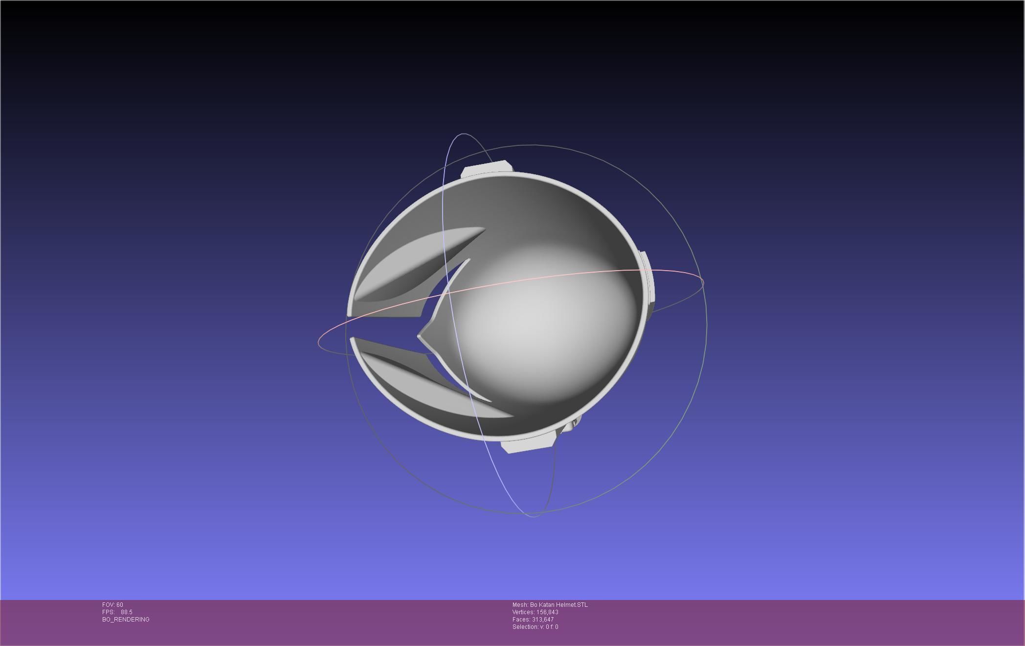 Star Wars The Mandalorian Bo-Katan Helmet Printable Model 3D print model_31