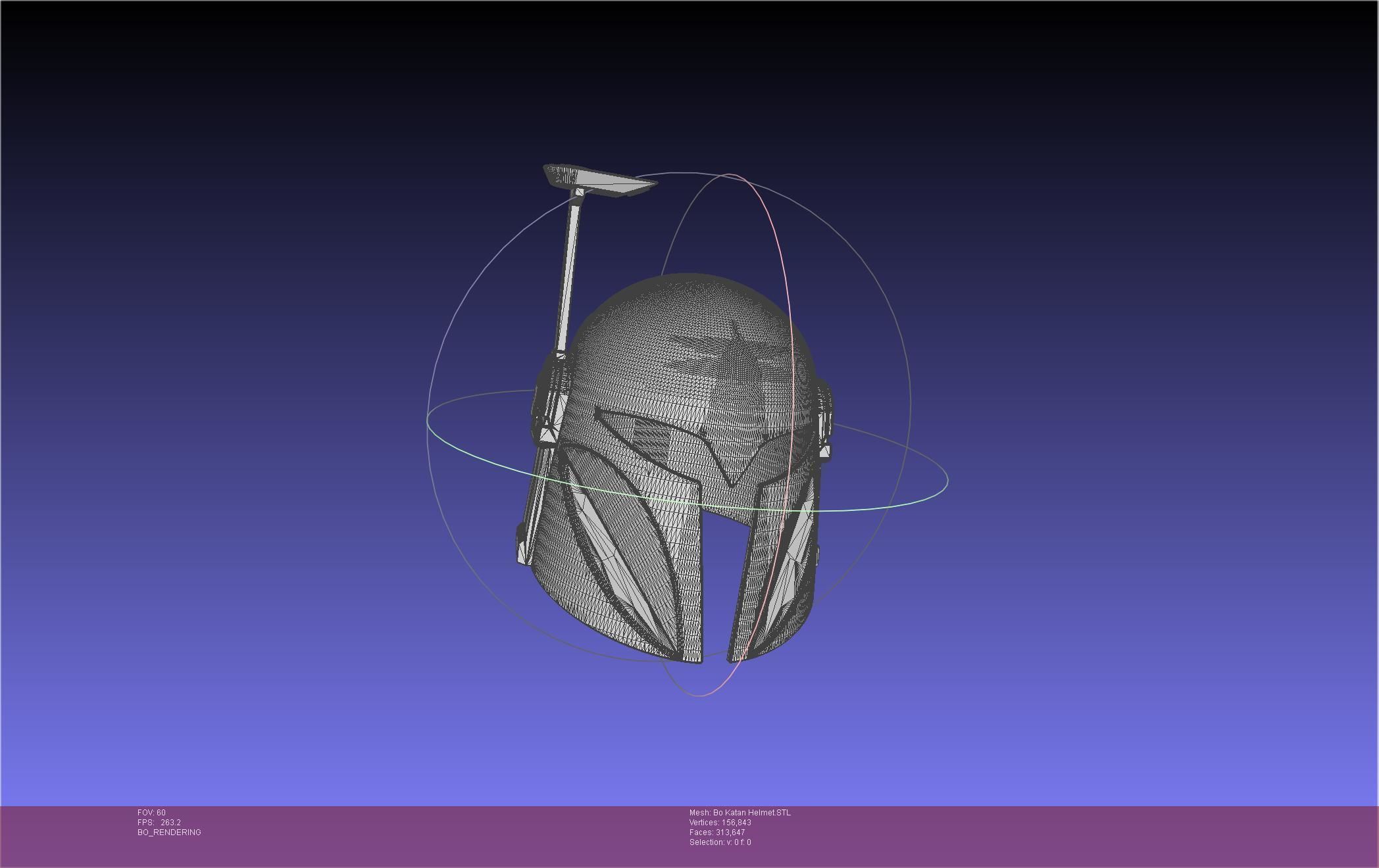 Star Wars The Mandalorian Bo-Katan Helmet Printable Model 3D print model_76