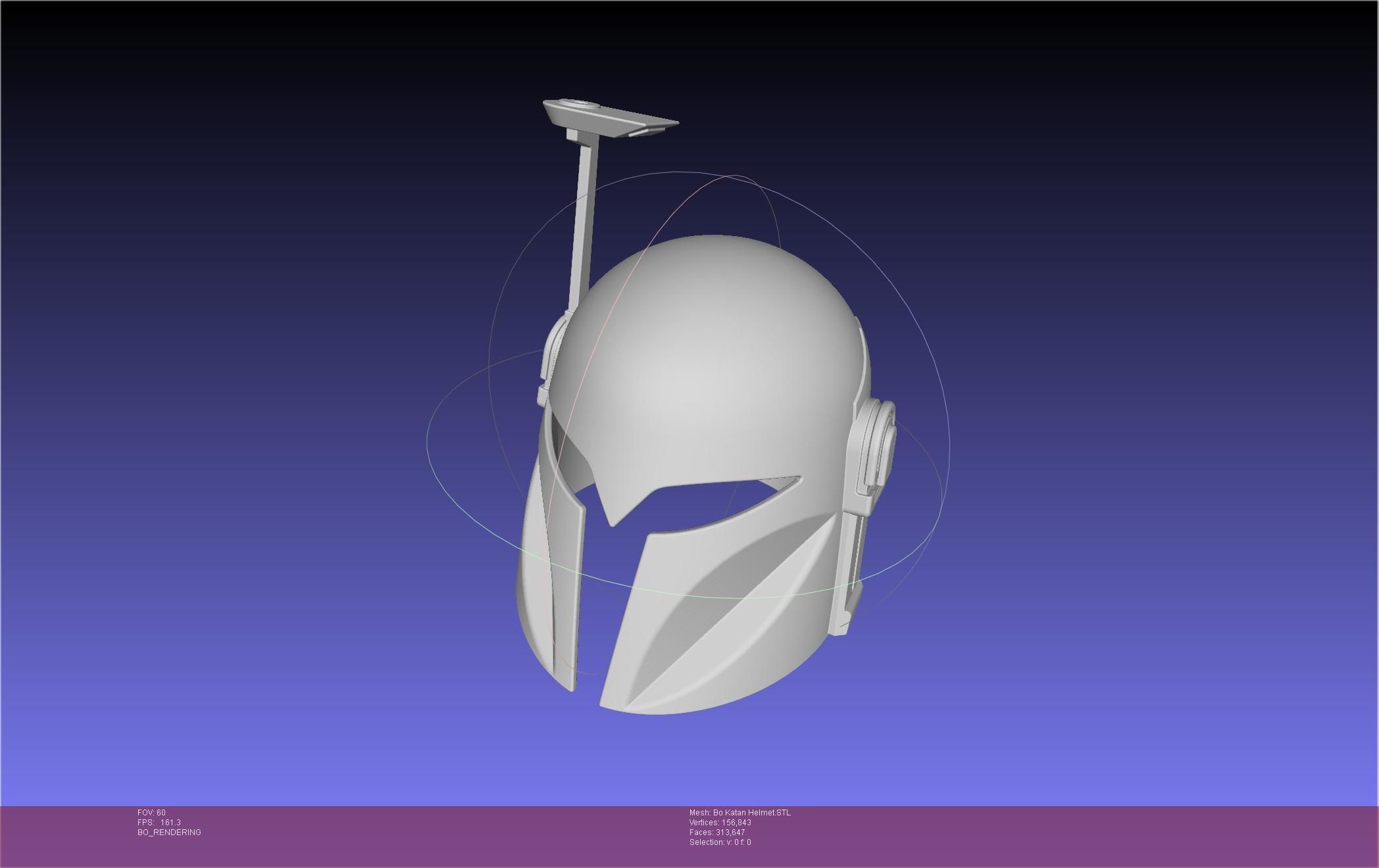 Star Wars The Mandalorian Bo-Katan Helmet Printable Model 3D print model_13