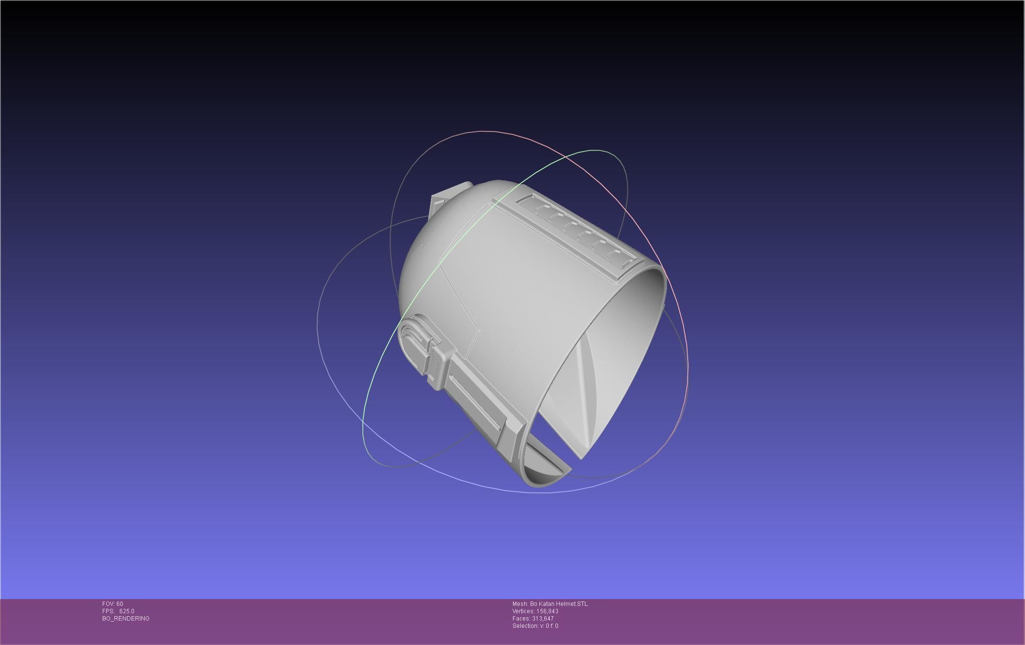 Star Wars The Mandalorian Bo-Katan Helmet Printable Model 3D print model_64