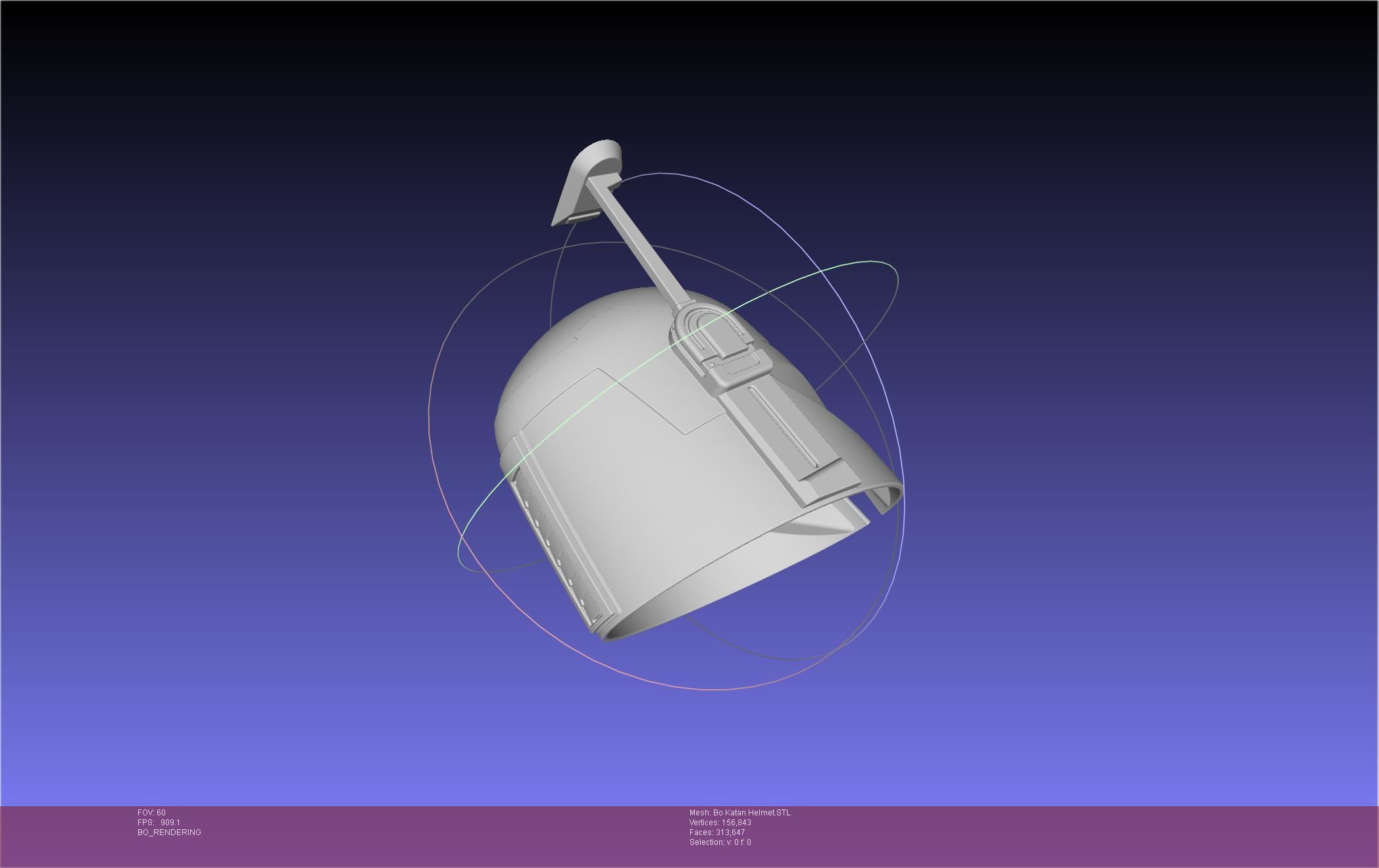 Star Wars The Mandalorian Bo-Katan Helmet Printable Model 3D print model_57