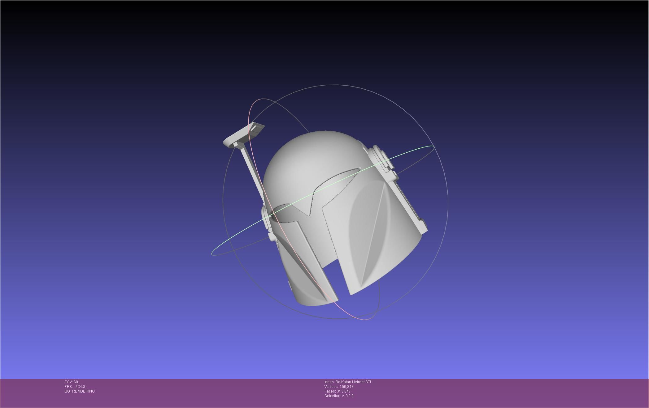 Star Wars The Mandalorian Bo-Katan Helmet Printable Model 3D print model_40