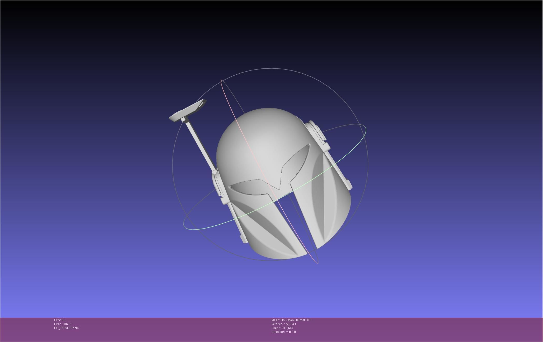 Star Wars The Mandalorian Bo-Katan Helmet Printable Model 3D print model_39